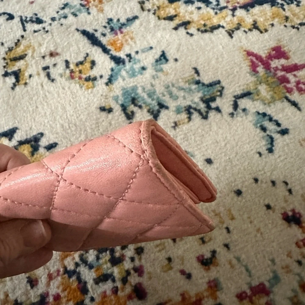 Michael Kors Pink Quilted Leather Bi-Fold Wallet